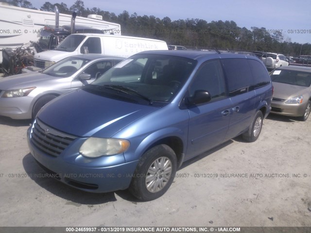 2A4GP44R77R245737 - 2007 CHRYSLER TOWN & COUNTRY LX BLUE photo 2