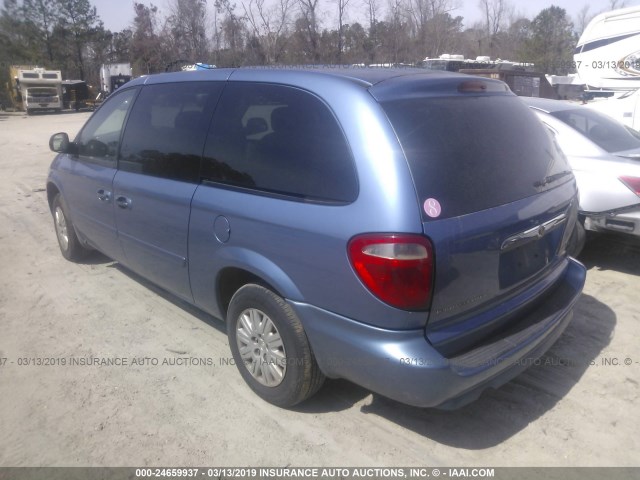 2A4GP44R77R245737 - 2007 CHRYSLER TOWN & COUNTRY LX BLUE photo 3