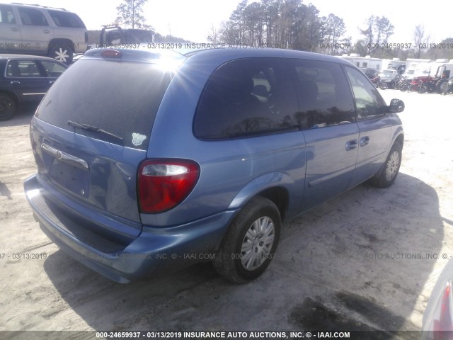 2A4GP44R77R245737 - 2007 CHRYSLER TOWN & COUNTRY LX BLUE photo 4