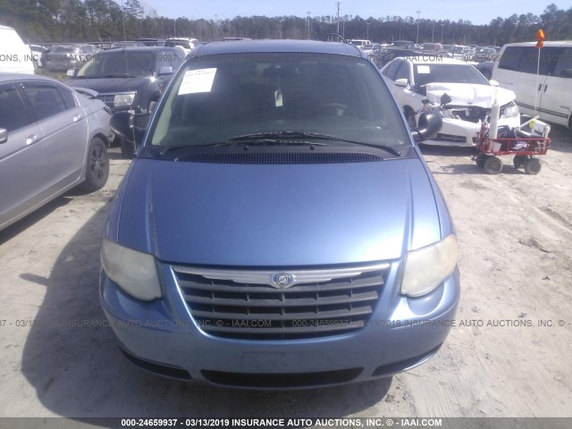 2A4GP44R77R245737 - 2007 CHRYSLER TOWN & COUNTRY LX BLUE photo 6