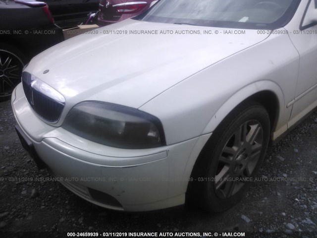 1LNHM87A75Y644765 - 2005 LINCOLN LS WHITE photo 6