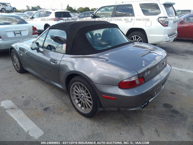 WBACN53431LJ58968 - 2001 BMW Z3 3.0 GRAY photo 3