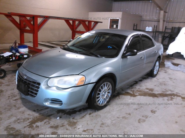 1C3EL46R94N324197 - 2004 CHRYSLER SEBRING LX SILVER photo 2