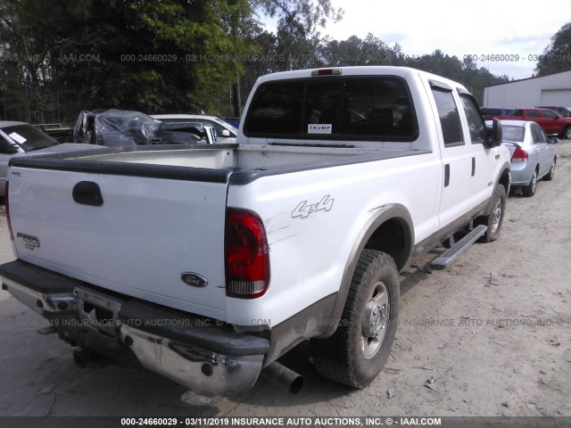 1FTSW21PX6EA14529 - 2006 FORD F250 SUPER DUTY WHITE photo 4