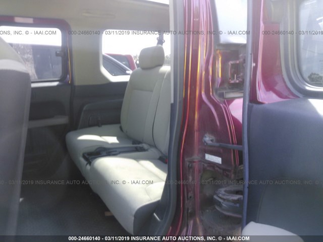 5J6YH28747L015516 - 2007 HONDA ELEMENT EX RED photo 8