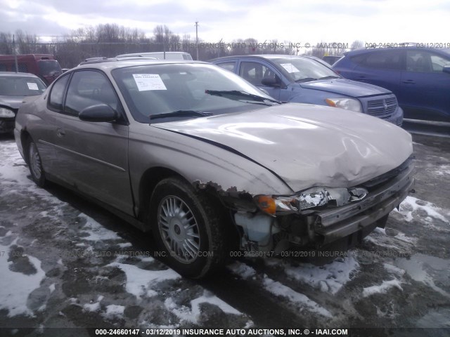 2G1WW12E129103856 - 2002 CHEVROLET MONTE CARLO LS TAN photo 1