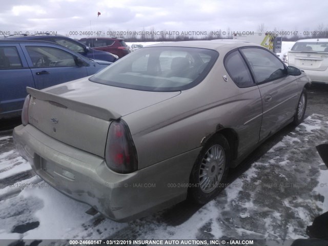 2G1WW12E129103856 - 2002 CHEVROLET MONTE CARLO LS TAN photo 4