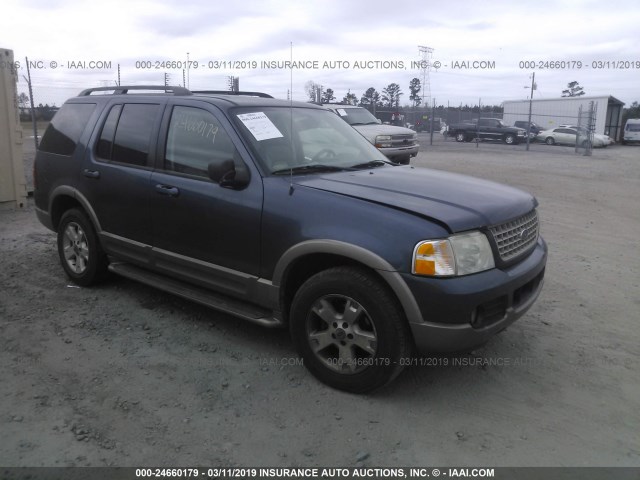 1FMDU64W23UB39515 - 2003 FORD EXPLORER EDDIE BAUER BLUE photo 1