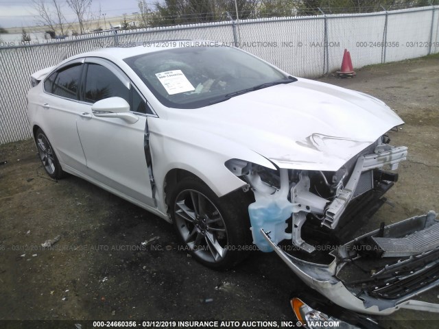 3FA6P0K95GR337720 - 2016 FORD FUSION TITANIUM WHITE photo 1