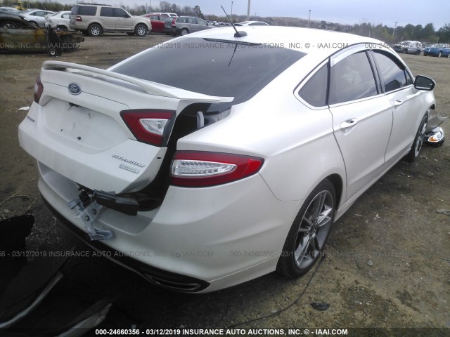 3FA6P0K95GR337720 - 2016 FORD FUSION TITANIUM WHITE photo 4