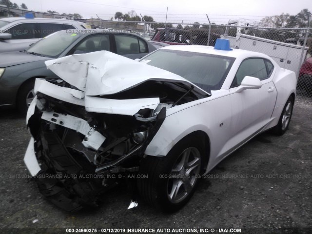 1G1FA1RX9J0116241 - 2018 CHEVROLET CAMARO LS WHITE photo 2