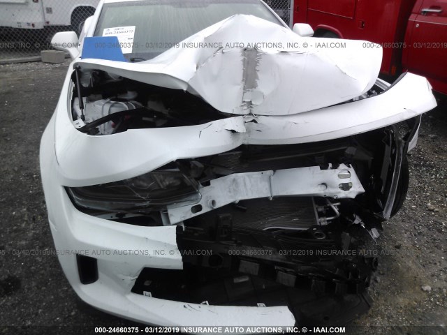 1G1FA1RX9J0116241 - 2018 CHEVROLET CAMARO LS WHITE photo 6