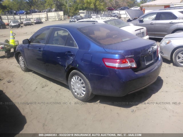 4T1BF3EK8AU549440 - 2010 TOYOTA CAMRY SE/LE/XLE 蓝色 照片 3
