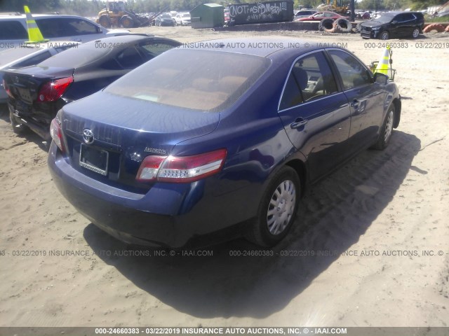 4T1BF3EK8AU549440 - 2010 TOYOTA CAMRY SE/LE/XLE 蓝色 照片 4
