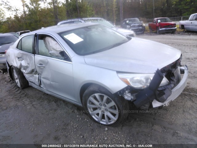 1G11H5SA3DF257102 - 2013 CHEVROLET MALIBU LTZ SILVER photo 1