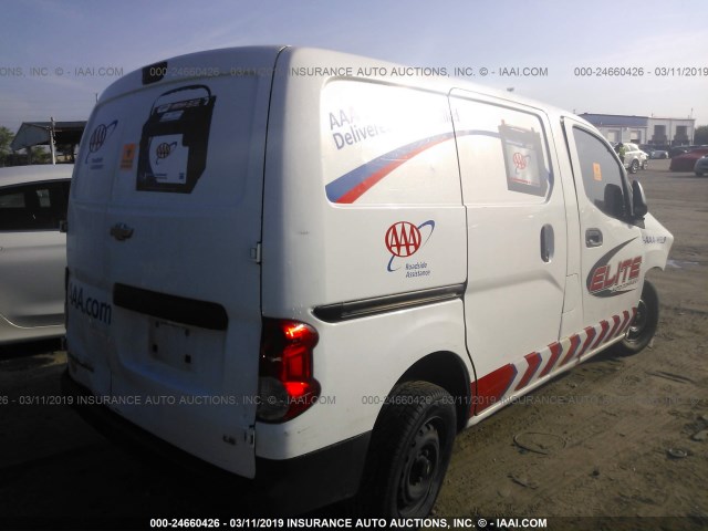 3N63M0YN7FK710481 - 2015 CHEVROLET CITY EXPRESS LS WHITE photo 4