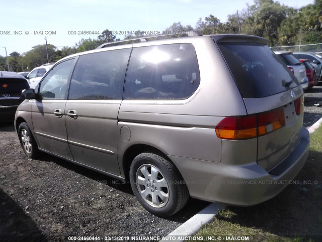 5FNRL18983B130010 - 2003 HONDA ODYSSEY EXL GRAY photo 3