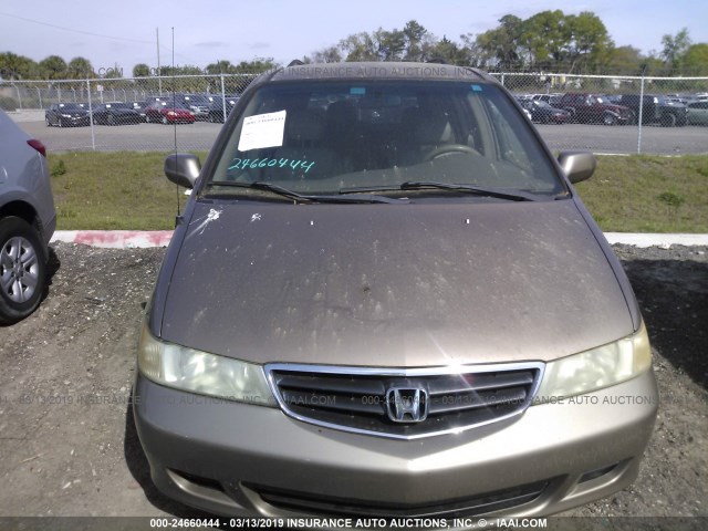 5FNRL18983B130010 - 2003 HONDA ODYSSEY EXL GRAY photo 6