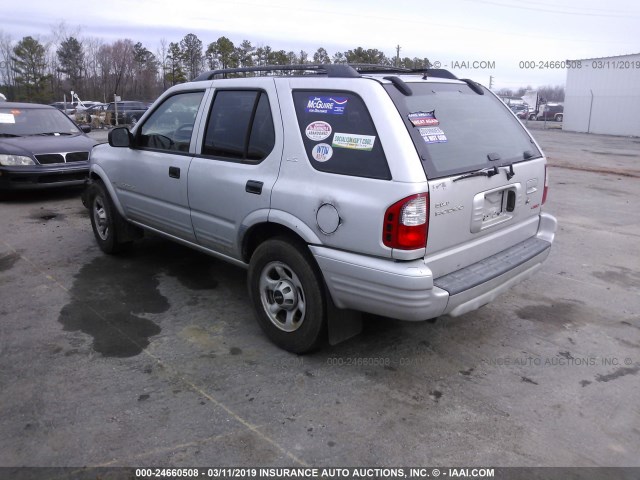 4S2DM58W014327606 - 2001 ISUZU RODEO S/LS/LSE SILVER photo 3