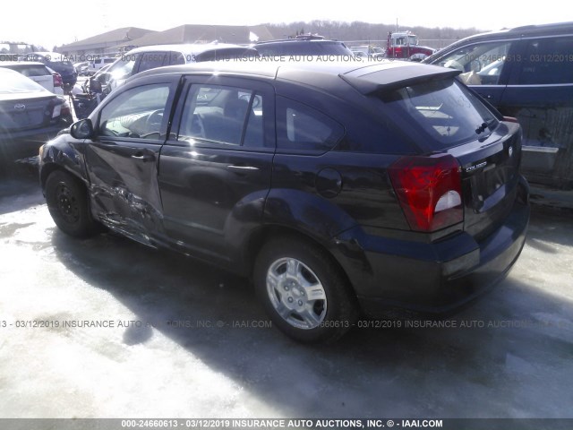 1B3HB28B98D738819 - 2008 DODGE CALIBER BLACK photo 3