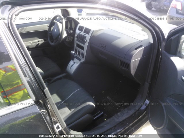 1B3HB28B98D738819 - 2008 DODGE CALIBER BLACK photo 5