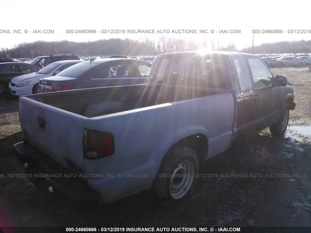 1GCCS19H038182682 - 2003 CHEVROLET S TRUCK S10 GRAY photo 4