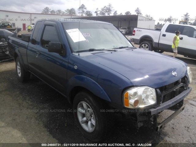 1N6DD26S51C331762 - 2001 NISSAN FRONTIER KING CAB XE BLUE photo 1
