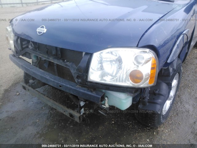 1N6DD26S51C331762 - 2001 NISSAN FRONTIER KING CAB XE BLUE photo 6