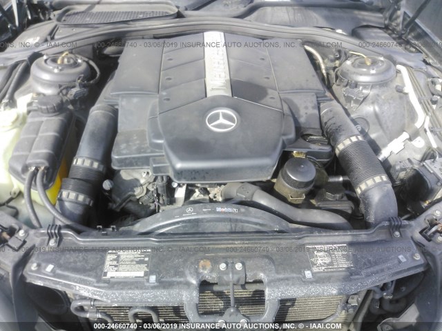 WDBNG83J03A374416 - 2003 MERCEDES-BENZ S GRAY photo 10