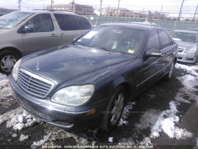 WDBNG83J03A374416 - 2003 MERCEDES-BENZ S GRAY photo 2