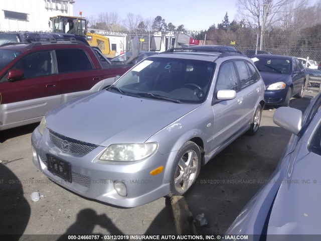 JM1BJ246331128487 - 2003 MAZDA PROTEGE PR5 SILVER photo 2