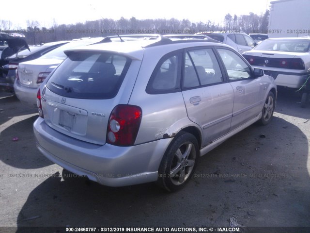 JM1BJ246331128487 - 2003 MAZDA PROTEGE PR5 SILVER photo 4