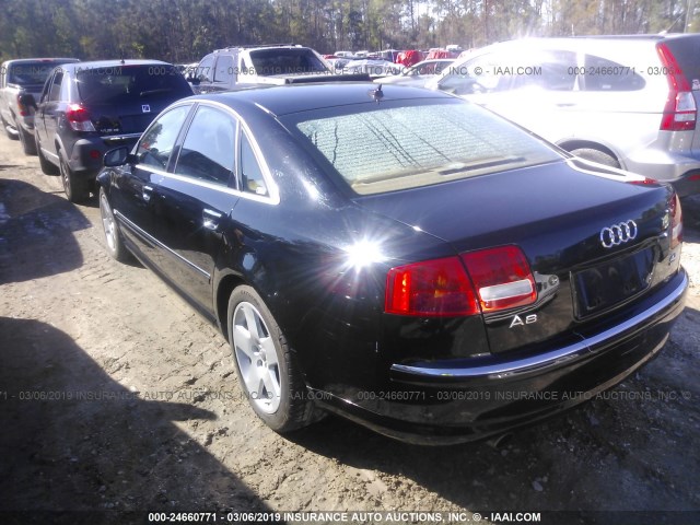 WAULV44E27N012432 - 2007 AUDI A8 4.2 QUATTRO BLACK photo 3