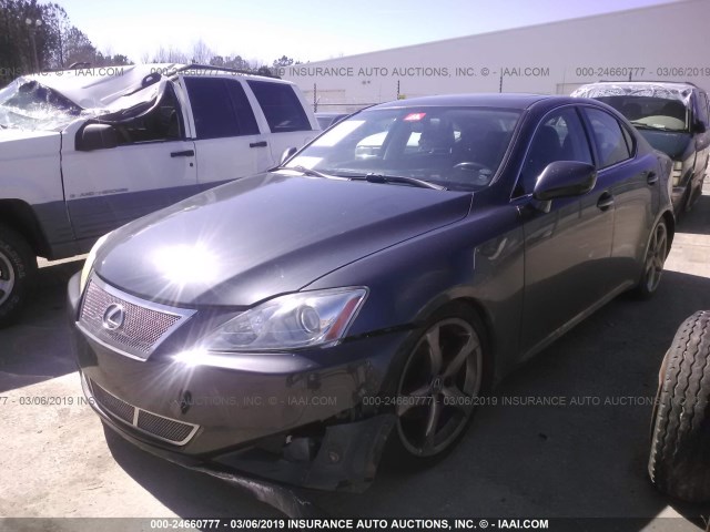 JTHBK262982063846 - 2008 LEXUS IS 250 BLACK photo 2