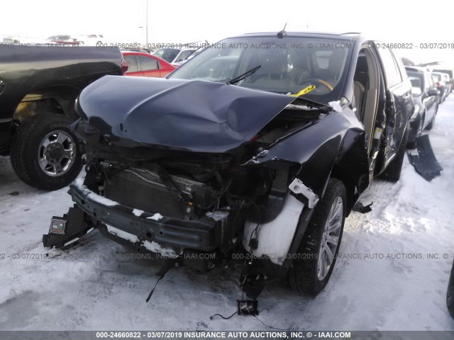 2LMDJ8JK8DBL37727 - 2013 LINCOLN MKX BLUE photo 2