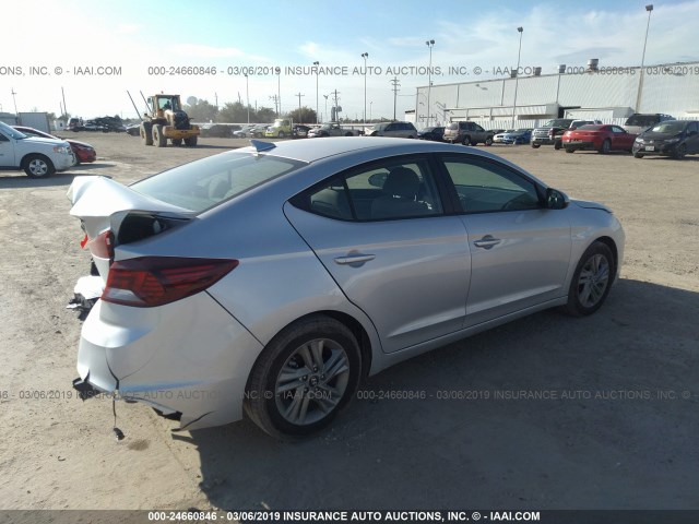 KMHD84LF5KU731189 - 2019 HYUNDAI ELANTRA SEL/VALUE/LIMITED SILVER photo 4