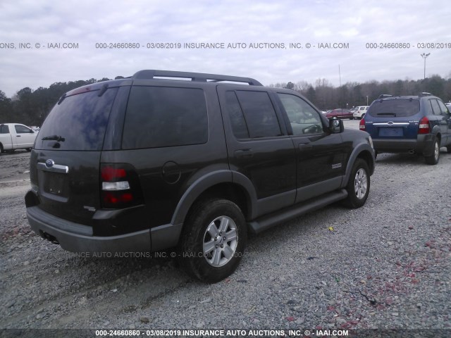 1FMEU73E66UA12225 - 2006 FORD EXPLORER XLT BROWN photo 4