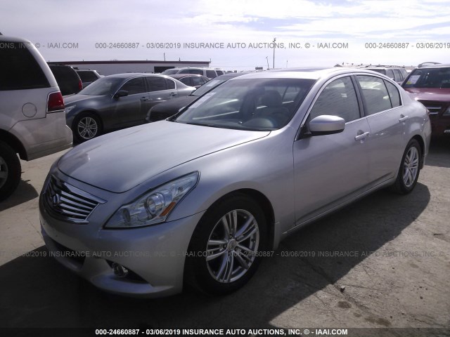 JN1CV6AP0DM720378 - 2013 INFINITI G37 JOURNEY/SPORT SILVER photo 2