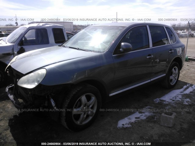 WP1AB29P44LA75460 - 2004 PORSCHE CAYENNE S GRAY photo 2