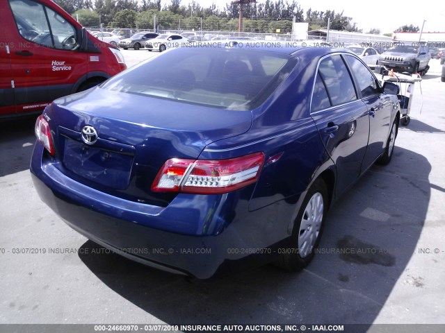 4T1BF3EK8AU557540 - 2010 TOYOTA CAMRY SE/LE/XLE 蓝色 照片 4