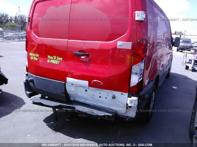 1FTYR2ZM0FKA49383 - 2015 FORD TRANSIT T-250 RED photo 6