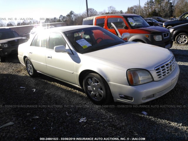 1G6KF5793YU283879 - 2000 CADILLAC DEVILLE DTS WHITE photo 1