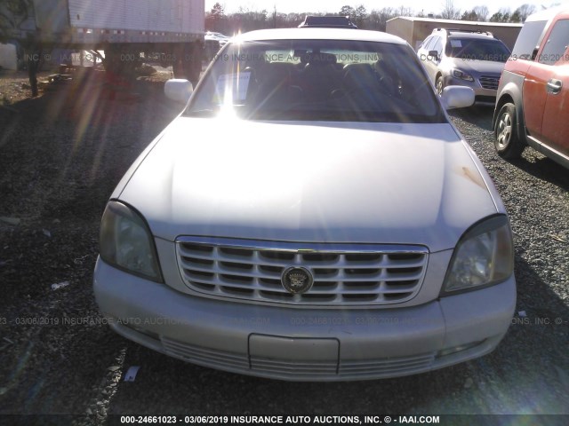 1G6KF5793YU283879 - 2000 CADILLAC DEVILLE DTS WHITE photo 6