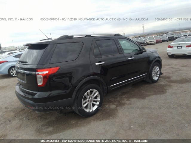 1FMHK7D86BGA88502 - 2011 FORD EXPLORER XLT BLACK photo 4