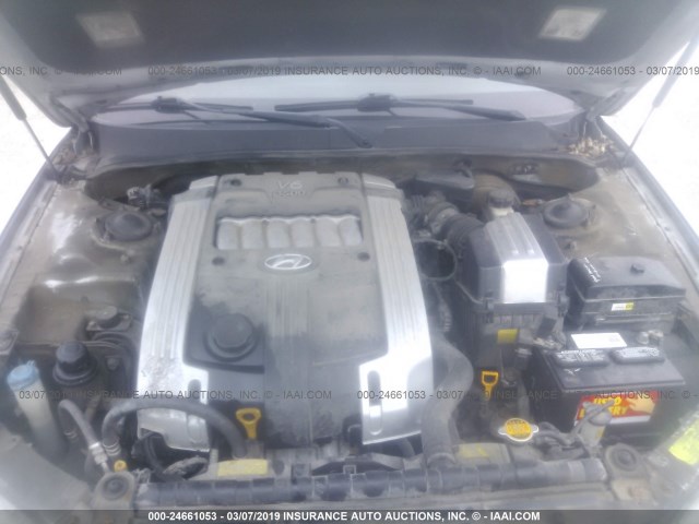 KMHFU45E94A342794 - 2004 HYUNDAI XG 350 SILVER photo 10