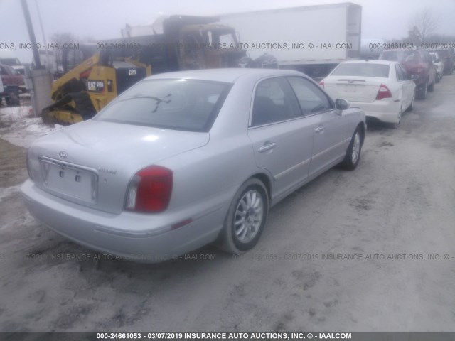 KMHFU45E94A342794 - 2004 HYUNDAI XG 350 SILVER photo 4