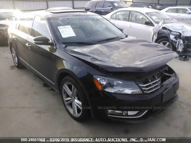 1VWBN7A37EC079827 - 2014 VOLKSWAGEN PASSAT SE BLACK photo 1