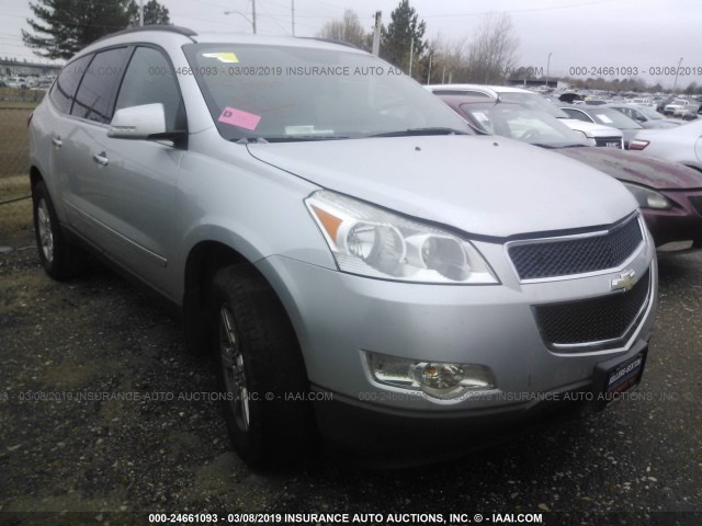 1GNKRGED5CJ181427 - 2012 CHEVROLET TRAVERSE LT GRAY photo 1