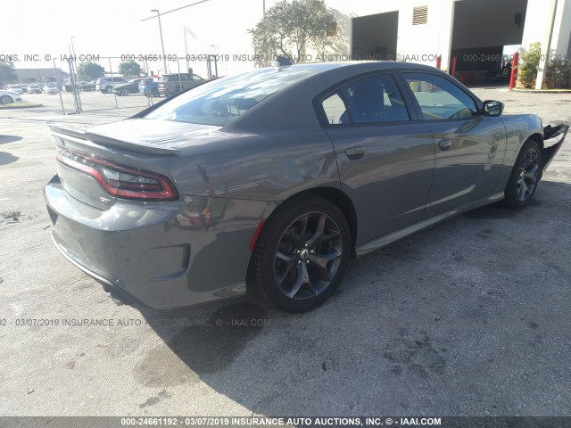 2C3CDXHG9KH567760 - 2019 DODGE CHARGER GT GRAY photo 4