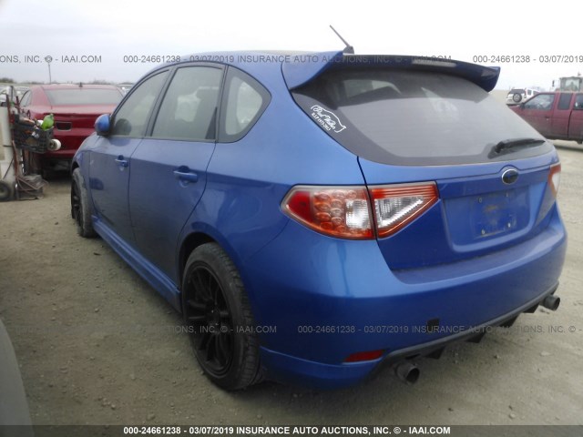 JF1GH7G66AG803954 - 2010 SUBARU IMPREZA WRX LIMITED BLUE photo 3